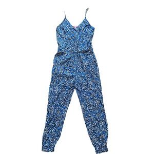 Lilly Pulitzer Melba Sleeveless Jumpsuit Blue Size Medium